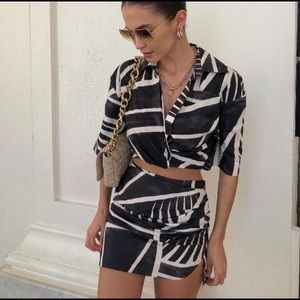 ZARA Printed Skirt SET